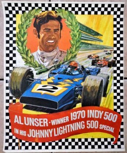Al Unser poster Johnny Lightning 1970